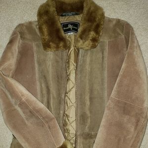 Brandon Thomas Leather two tone coat